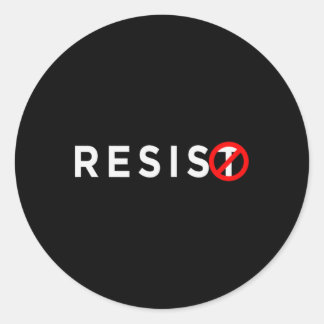 Resist Shirt #resist Anti Trump #indivisible Classic Round Sticker