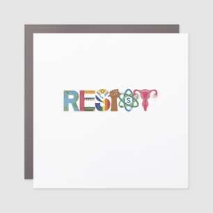 Resist Shirt Resistance Fight Fist Protest Liberal Car Magnet
