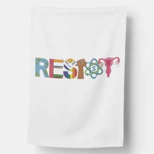 Resist Shirt Resistance Fight Fist Protest Liberal House Flag