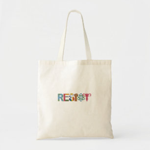 Resist Shirt Resistance Fight Fist Protest Liberal Tote Bag