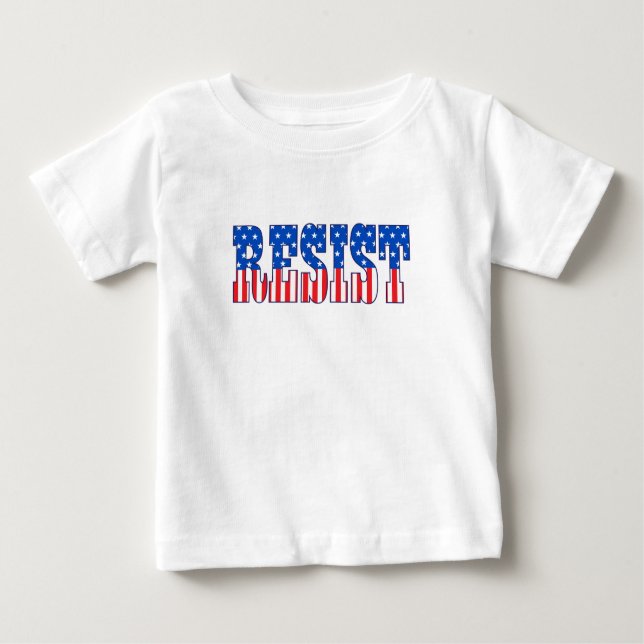 Resist | Stars & Stripes Baby T-Shirt (Front)