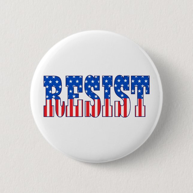 Resist | Stars & Stripes Button (Front)