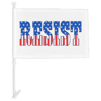 Resist | Stars & Stripes Car Flag