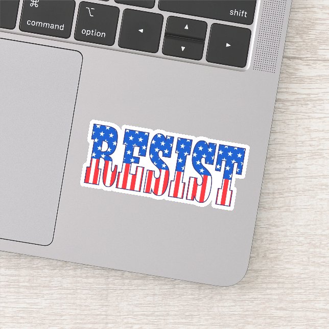 Resist | Stars & Stripes Sticker (Detail)