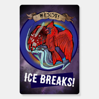 Resist State Bird Cardinal Protest Foam Board