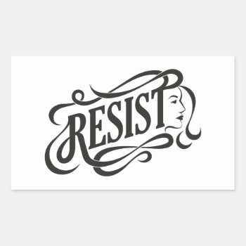 Resist Stickers by AshleyLewisDesign at Zazzle
