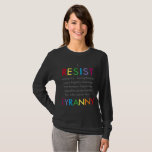 Resist T-shirt at Zazzle