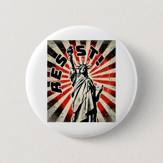 Resist Tee Statue Of Liberty Resist Activism Freed Button