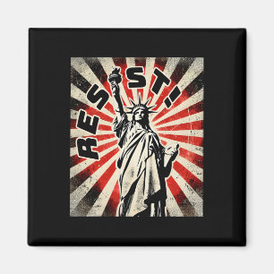 Resist Tee Statue Of Liberty Resist Activism Freed Magnet