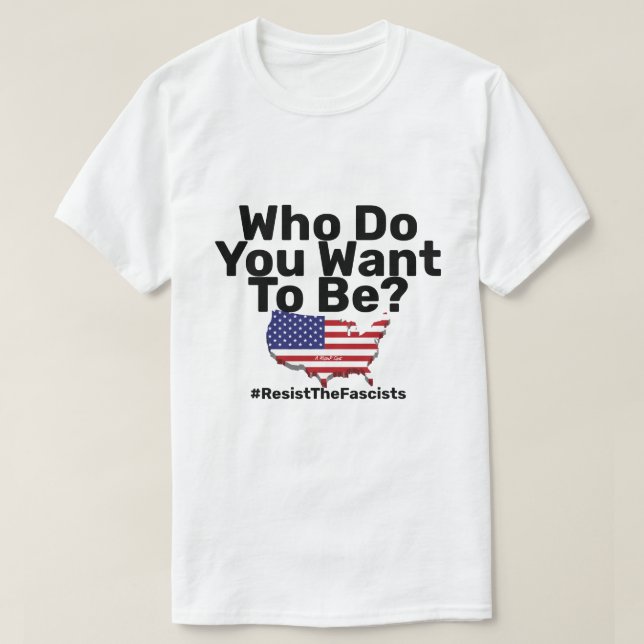 Resist The Fascists - A MisterP Shirt (Design Front)