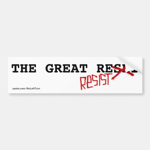 Resist The Great Reset Bumper Sticker