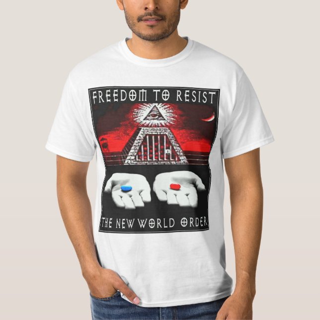 Resist The New World Order T-Shirt (Front)