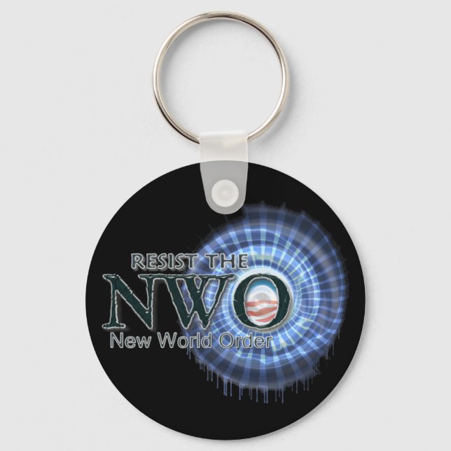 Resist the NWO Keychain (Front)
