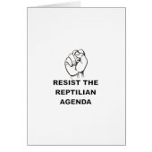Resist The Reptilian Agenda (Front)
