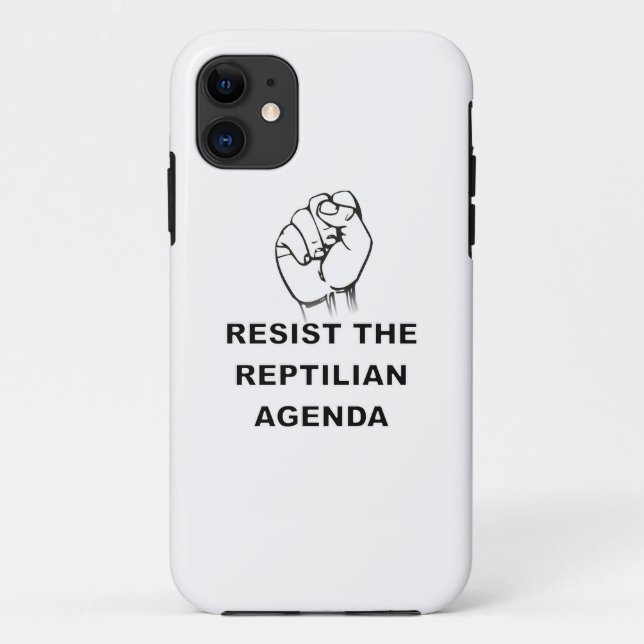 Resist The Reptilian Agenda Case-Mate iPhone Case (Back)