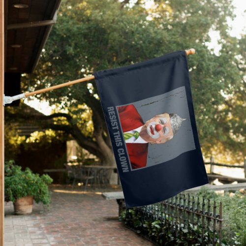 Resist This Clown House Flag