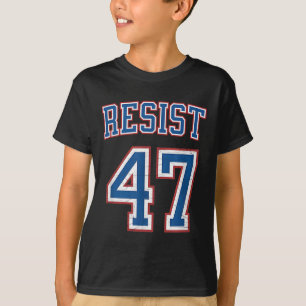 Resist Trump 47 Retro Distressed Political  T-Shirt