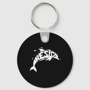 Resist Trump Dolphin Protest Anti Trump Political  Keychain