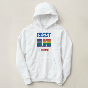 RESIST TRUMP EMBROIDERED HOODIE