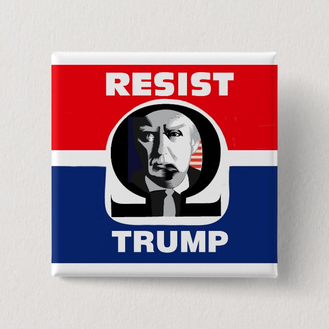 Resist Trump Pinback Button (Front)