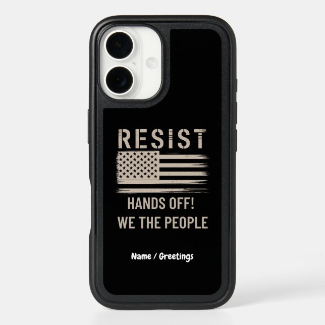 Resist Trump Protest Shirt Anti-Political Tshirt Otterbox iPhone Case (Back)