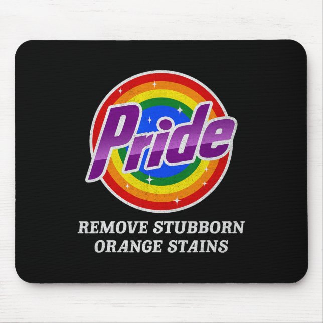 Resist Trump Remove Stubborn Orange Stains Pride M Mouse Pad (Front)