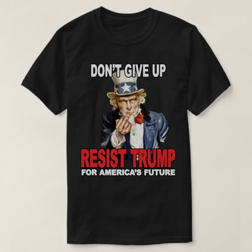 Resist Trump Uncle Sam Middle Finger _ Anti Trump T_Shirt
