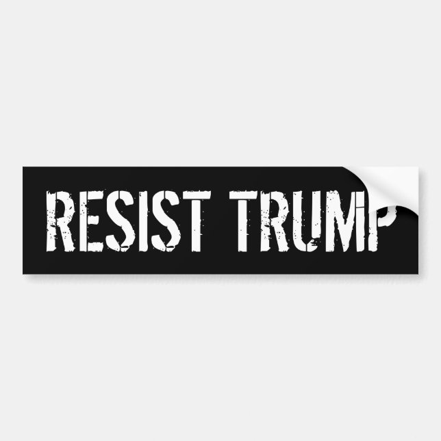 Resist Tump - Anti President Trump Bumper Sticker (Front)