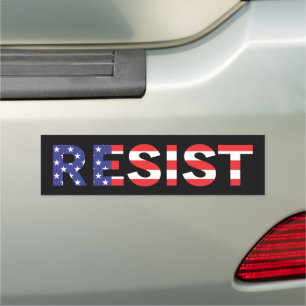 RESIST United States Flag Car Magnet