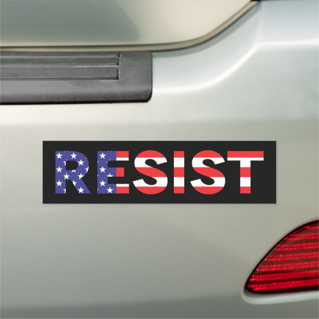 RESIST | United States Flag Car Magnet (In Situ)
