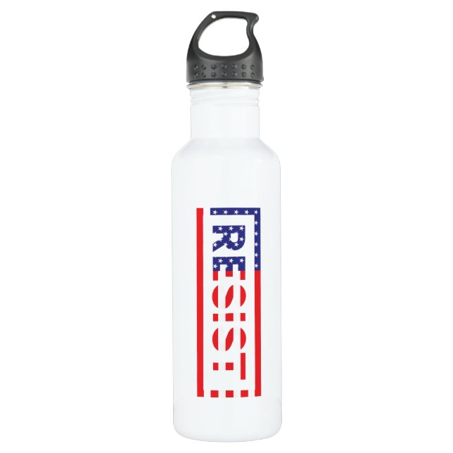 RESIST | United States Flag Stainless Steel Water Bottle (Front)
