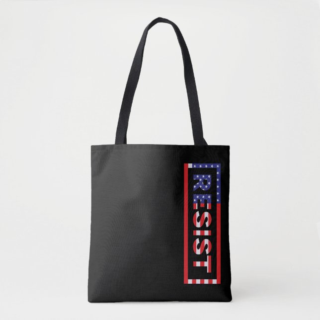 RESIST | United States Flag Tote Bag (Front)