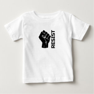 Resist with fist - in black 0002 baby T-Shirt