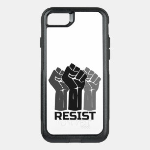Resist with fist - in black 0003 OtterBox commuter iPhone SE/8/7 case