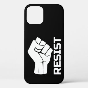 Resist with fist - in white 0002 iPhone 12 case