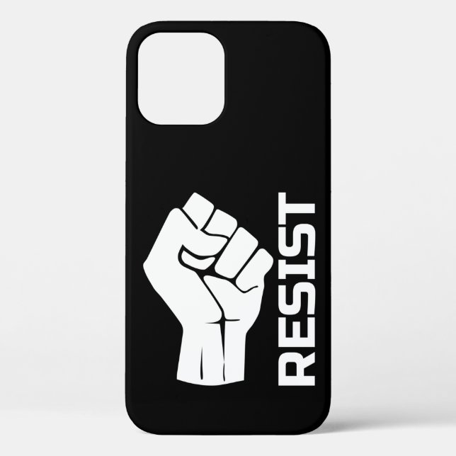 Resist with fist - in white 0002 Case-Mate iPhone case (Back)