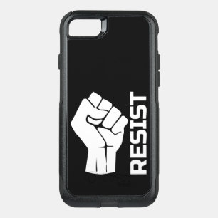 Resist with fist - in white 0002 OtterBox commuter iPhone SE/8/7 case
