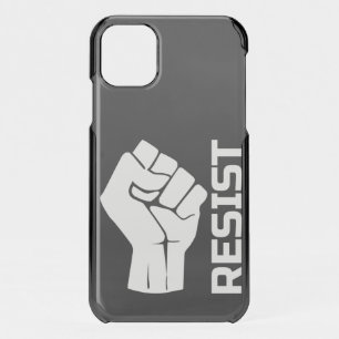 Resist with fist - in white 0002 iPhone 11 case