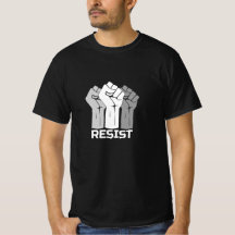 Resist with fist - in white 0003