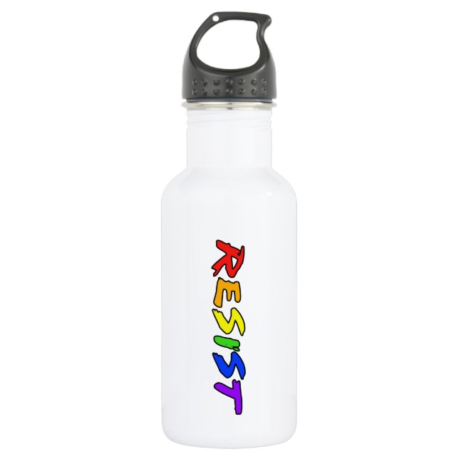 Resist with Pride! Water Bottle (Front)