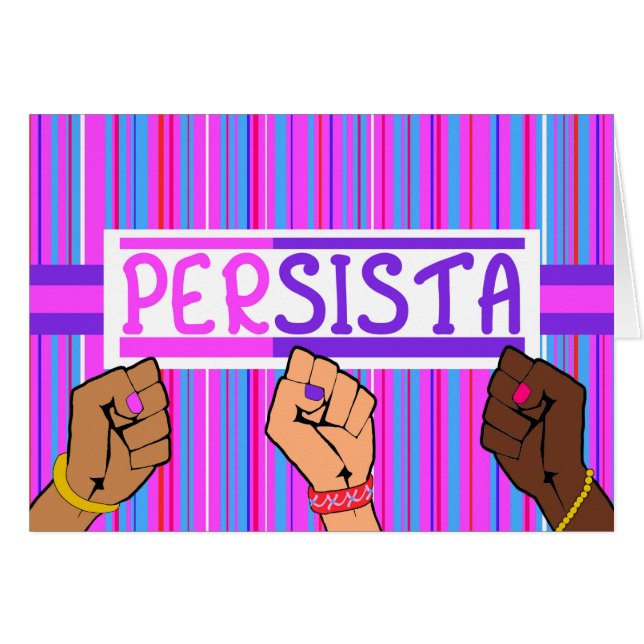 Resist Women's Fists of Persistence Unite Cards (Front Horizontal)