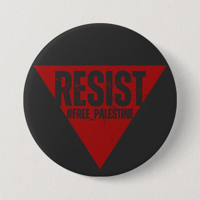 Resist word with inverted red triangle resistance  button (Front)