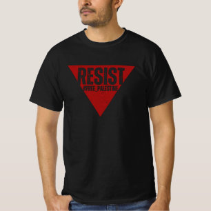 Resist word with inverted red triangle resistance  T-Shirt
