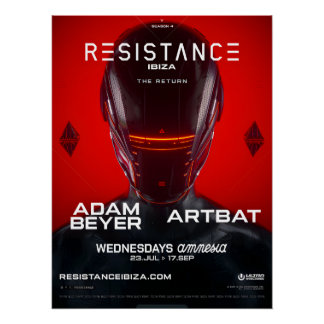RESISTANCE - Amnesia Club Poster