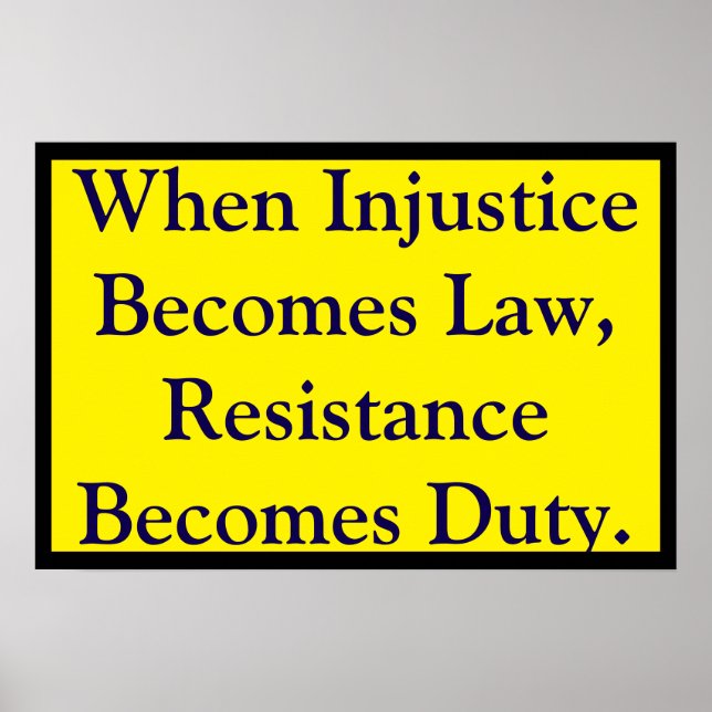 Resistance Becomes Duty Poster (Front)