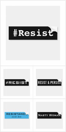 Resistance Bumper Stickers