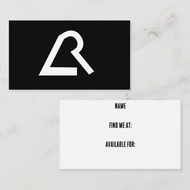 Resistance Business Card (Front/Back)