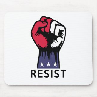 Resistance Fist Fight Political Corruption Mouse Pad