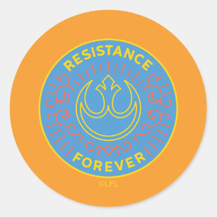 "Resistance Forever" Rebel Insignia Decal Classic Round Sticker