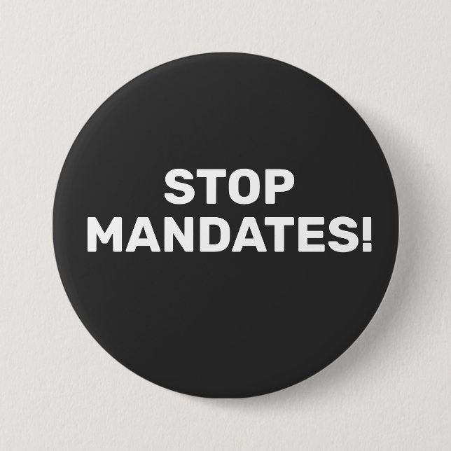Resistance freedom from mandates  button (Front)